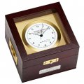 WEMPE Chronometer mit Zertifikat Chronometer Messing in Mahagoni-Box
