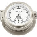 WEMPE Thermo-/Hygrometer 120mm Ø (NAUTIK Serie) Thermo-/Hygrometer vernickelt mit Zifferblatt weiß