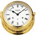 WEMPE Glasenuhr mechanisch 185mm Ø (ADMIRAL II Serie) Glasenuhr Messing mit Zifferblatt weiß