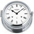 WEMPE Glasenuhr mechanisch 185mm Ø (ADMIRAL II Serie) Glasenuhr verchromt mit Zifferblatt weiß