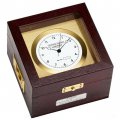  Chronometer Messing in Mahagoni-Box