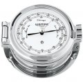 WEMPE Barometer 120mm Ø, hPa/mmHg (NAUTIK Serie) Barometer verchromt mit Zifferblatt weiß